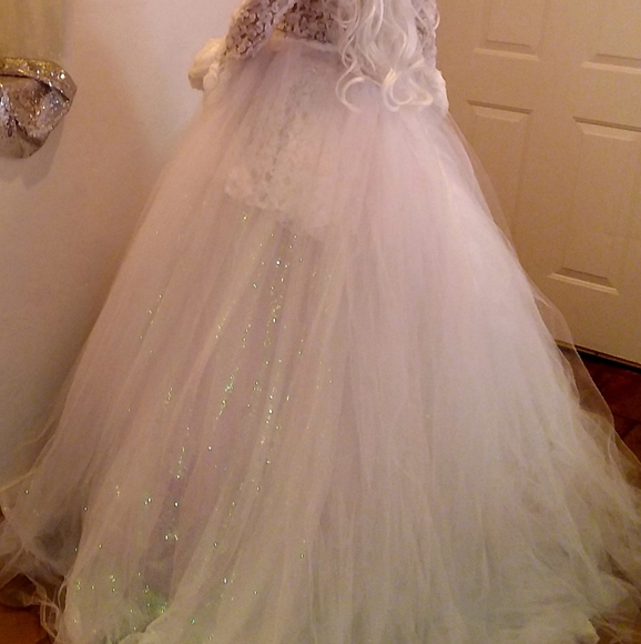 BIANCA 2 In 1 Mini Dress Wedding Ballgown Set - Picture 5 of 7